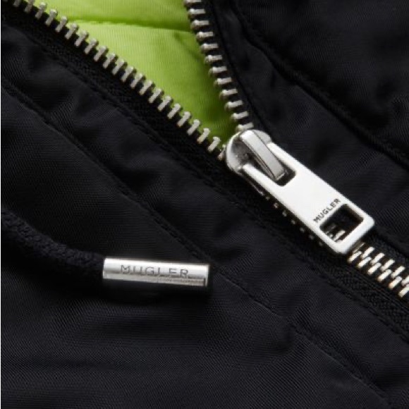 MUGLER H&M Black Nylon Parachute Jacket NWT Men’s Size XL, Ready to Ship 🚢 - Picture 8 of 10